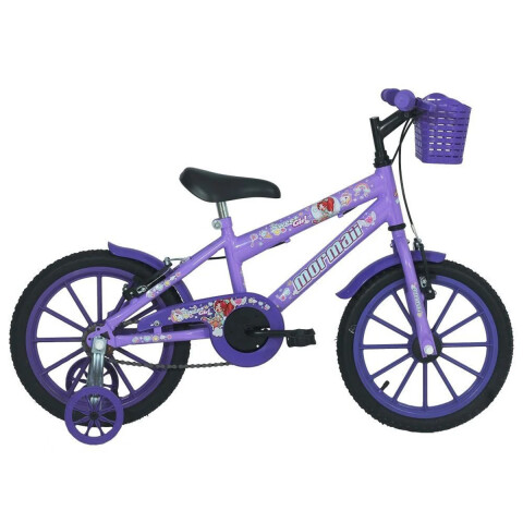 Bicicleta Niña Mormaii Rodado 16 Mtb C/canasto Lila Bicicleta Niña Mormaii Rodado 16 Mtb C/canasto Lila