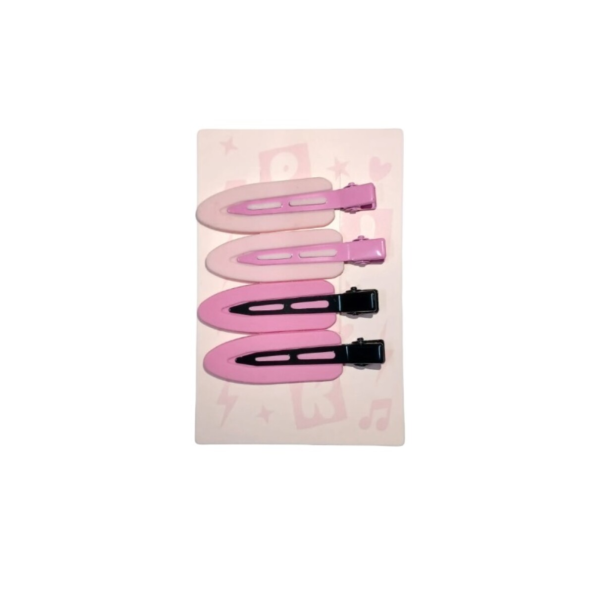 Clips pink party 4pcs 