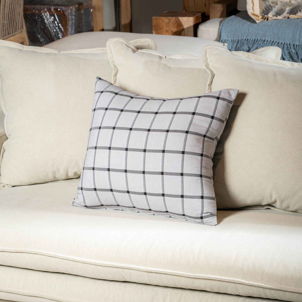 funda almohadón tulipán, gris 