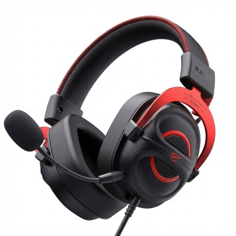 Auriculares Havit Gaming Series H2002e Pro Negro Y Rojo, Mic Desmontable, Banda Ajustable, C/cable Auriculares Havit Gaming Series H2002e Pro Negro Y Rojo, Mic Desmontable, Banda Ajustable, C/cable