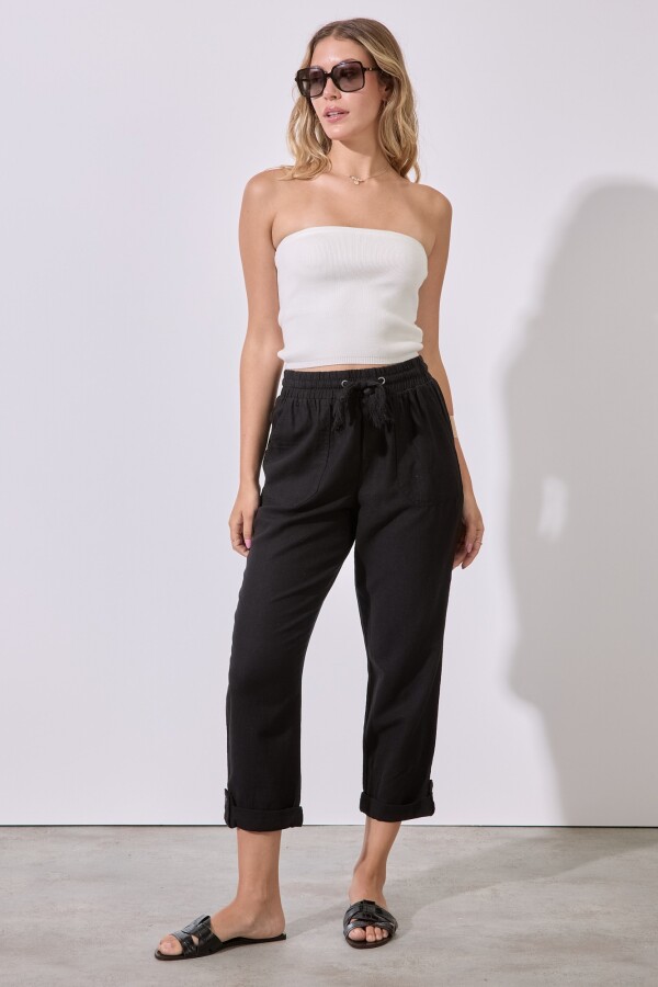 Pantalon Lino NEGRO