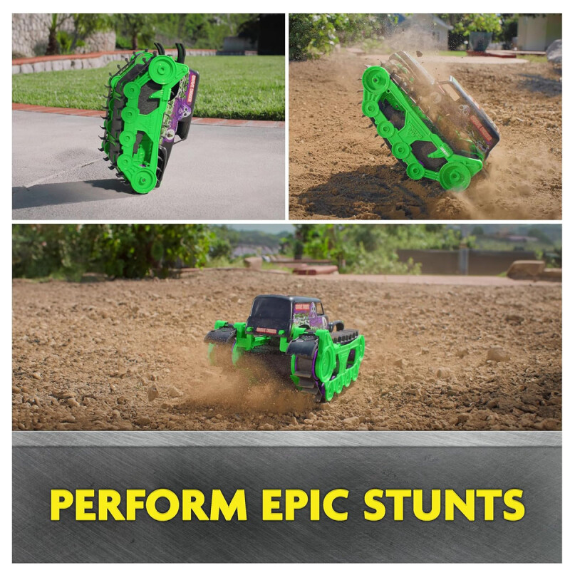 Monster Jam, Grave Digger Trax All-Terrain con control remoto para exteriores Monster Jam, Grave Digger Trax All-Terrain con control remoto para exteriores