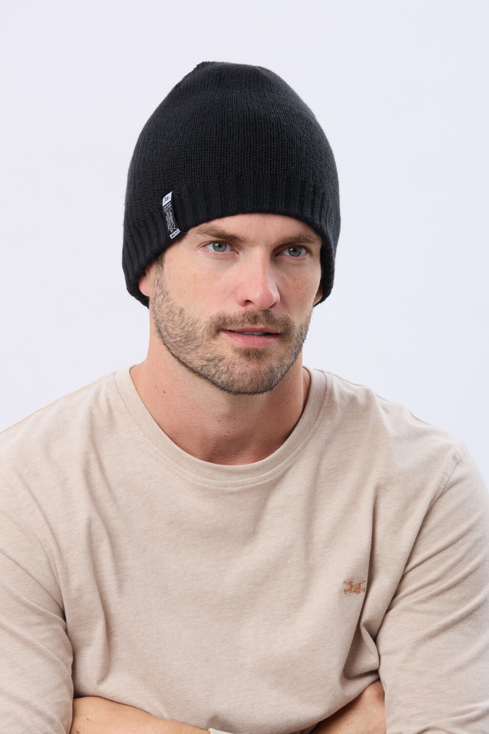 GORRO TEJIDO REVERSIBLE Azul