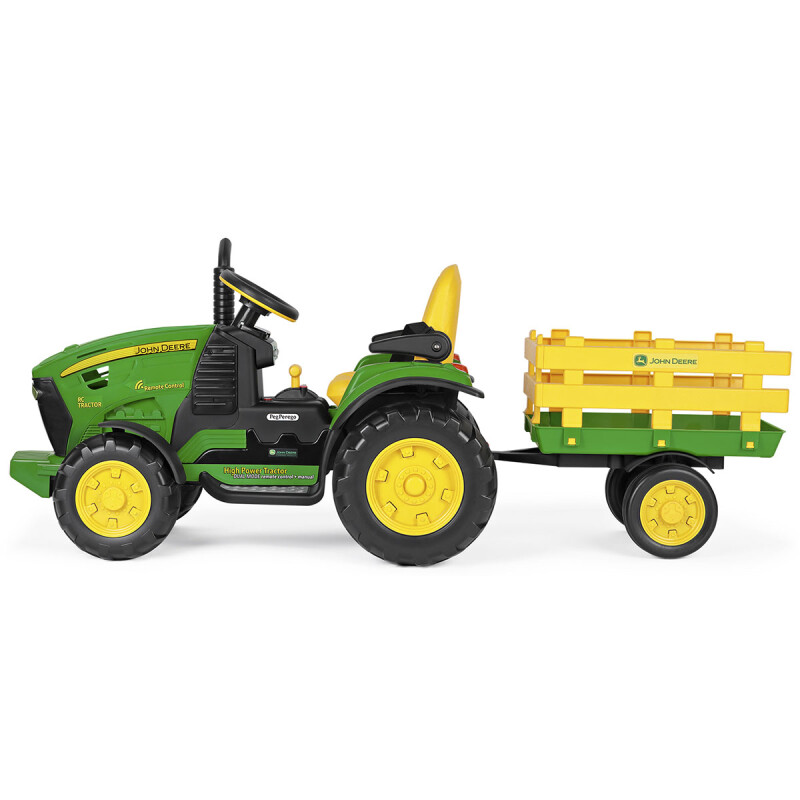 Tractor con trailer John Deere Auto a batería 12V Peg Perego Tractor con trailer John Deere Auto a batería 12V Peg Perego