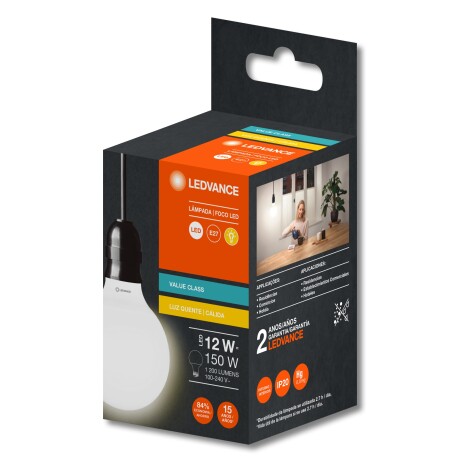 LAMPARA LED LEDVANCE OSRAM 12W GLOBE Lámpara Led LEDVANCE OSRAM Globe 12W Luz Cálida