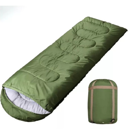 Saco De Dormir Con Capucha Verde