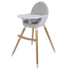 Silla de Comer para Bebés Carestino Neo Ajustable Gris Claro