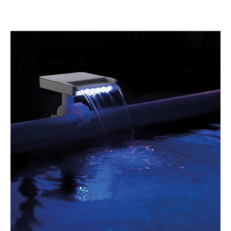 INTEX CASCADA DE AGUA LED MULTICOLOR HIDROELÉCTRICA PARA PISCINAS ESTRUCTURALES Intex Cascada De Agua Led Multicolor Hidroeléctrica Para Piscinas Estructurales