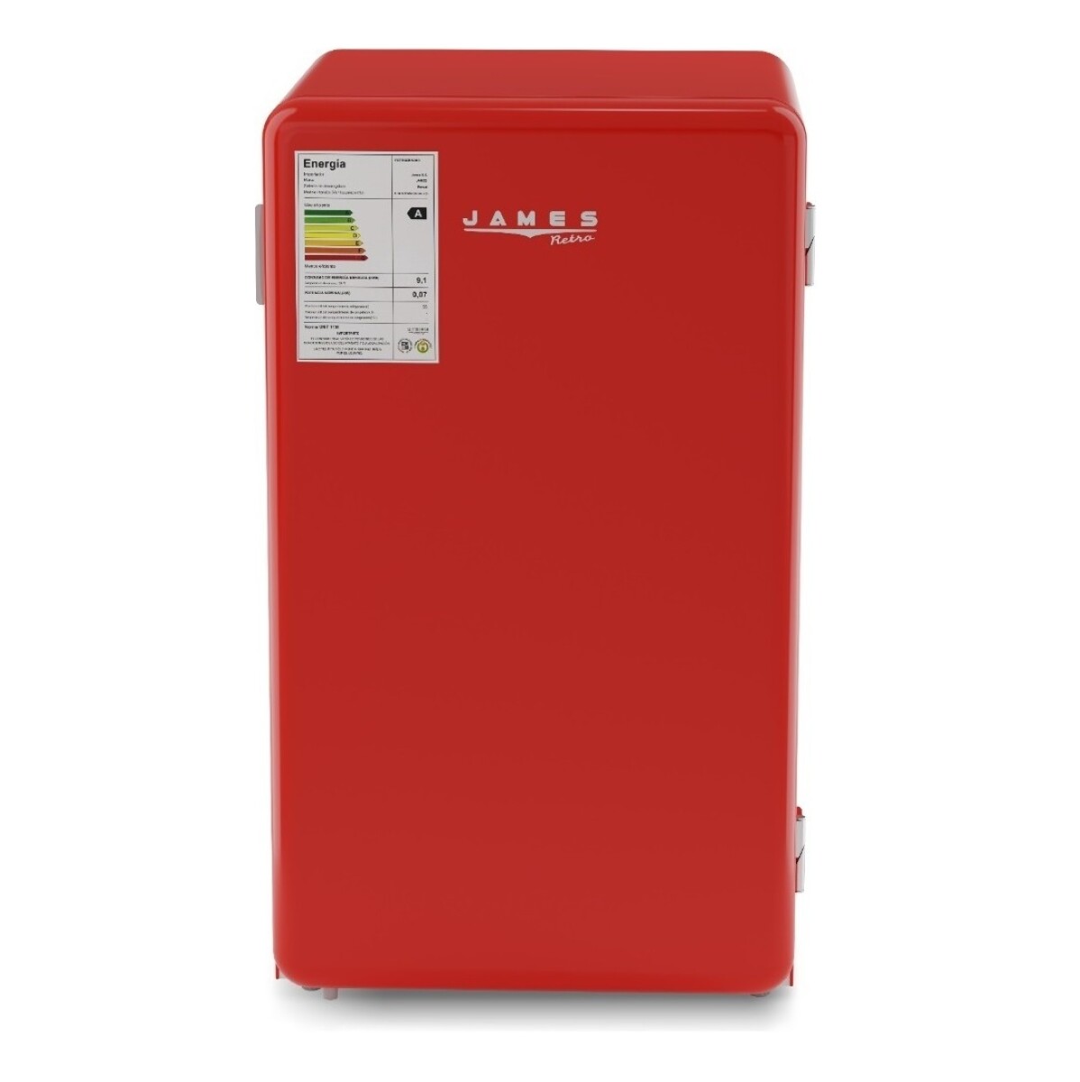 Frigobar James Rj 90 M Rojo 102 L 
