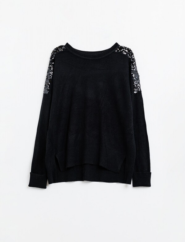 Buzo Lentejuelas NEGRO