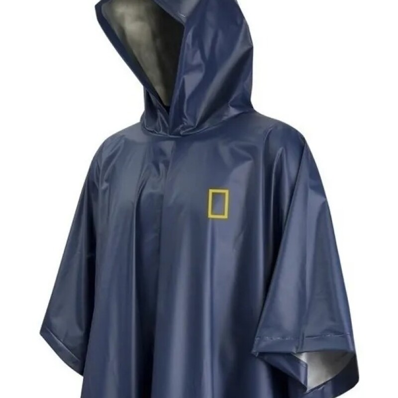 Poncho De Lluvia National Geographic Impermeable azul