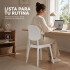 Silla Comedor ComboHome Visby Blanca Diseño Moderno Calidad Blanco 1