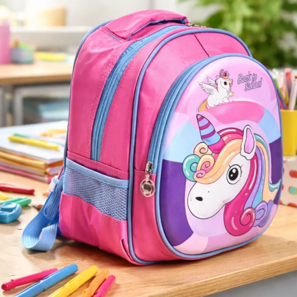 Mochila Infantil Pre-escolar Estampado Animales Unicornio
