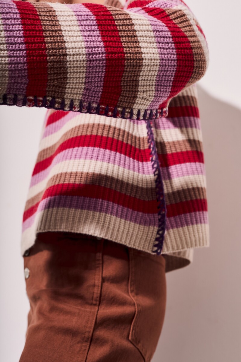 Sweater Rayado Lana Multi