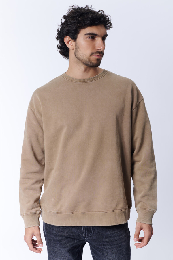 Buzo deportivo Garment Dye Visón