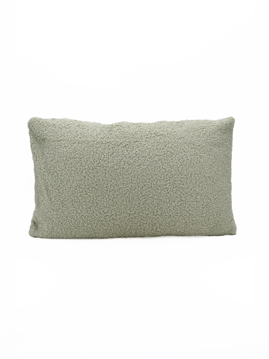 FUNDA DE ALMOHADON TEDDY - VERDE 