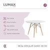 Mesa Eames Redonda 120cm Patas De Madera Calidad Premium Mesa Eames Redonda 120cm Patas De Madera Calidad Premium