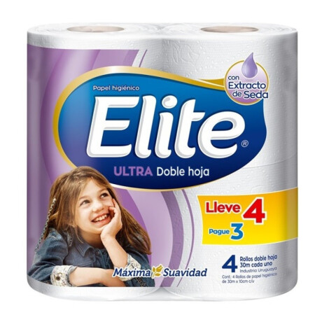 Papel higienico Elite doble hoja 30m 4 rollos Papel higienico Elite doble hoja 30m 4 rollos