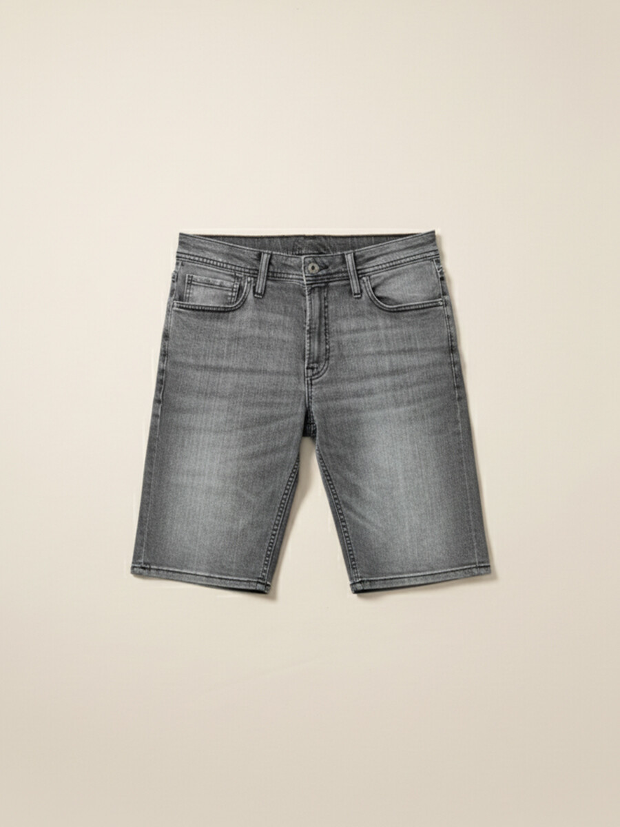 BERMUDA JEAN VECTOR - Gris 