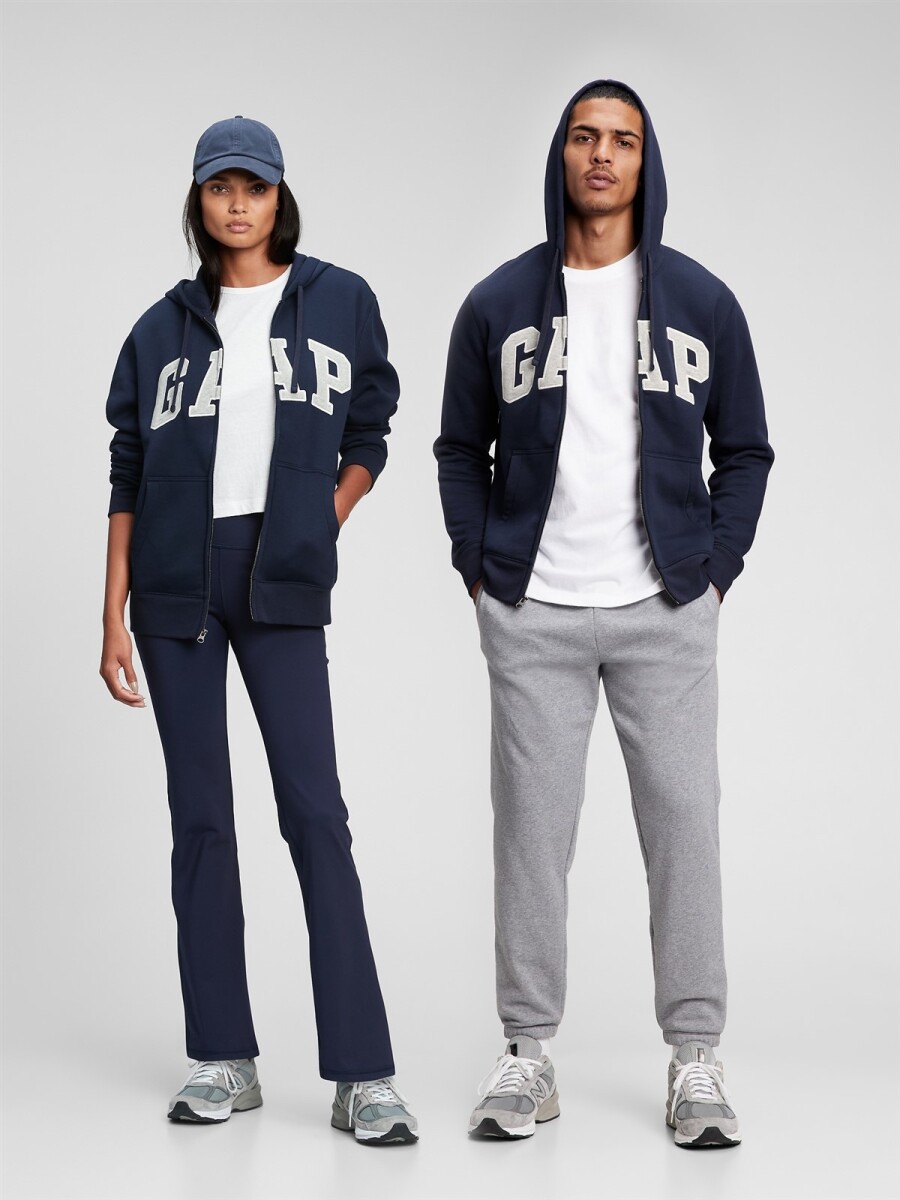 Canguro Con Cierre Logo Gap Hombre - Tapestry Navy V2 