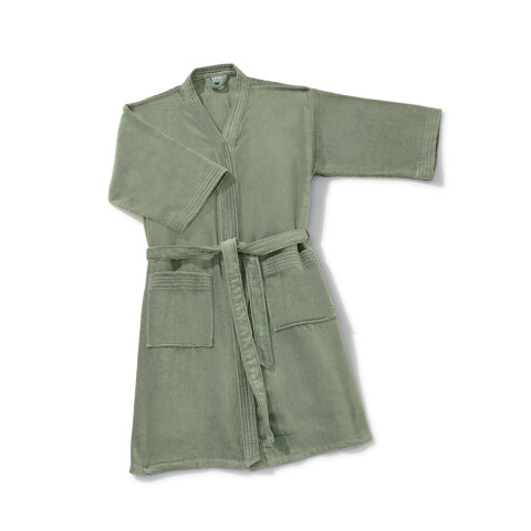 Bata Baño Dohler Velour 100% Algodón Talle P al XXG VERDE