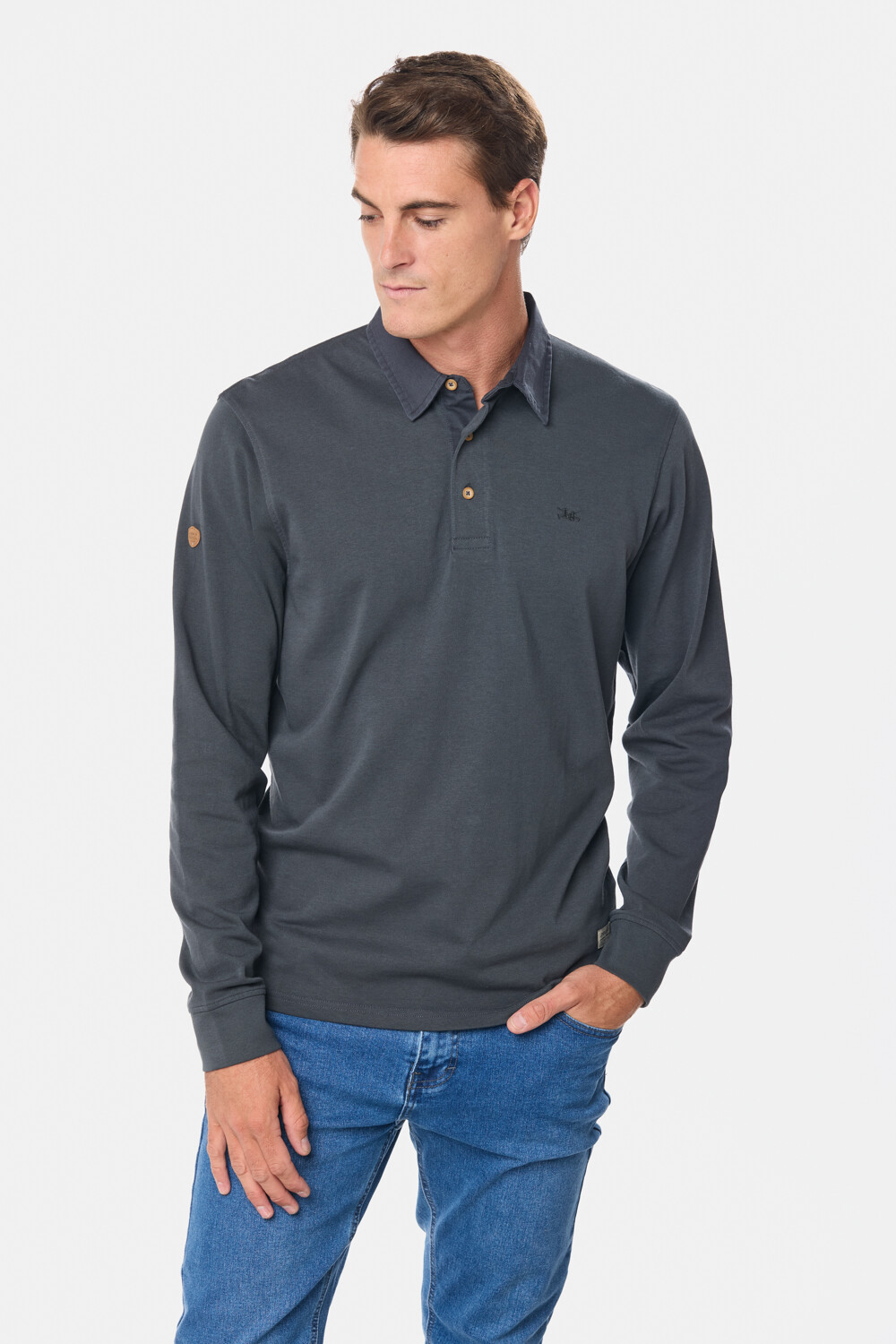 POLO JERSEY LISA Gris