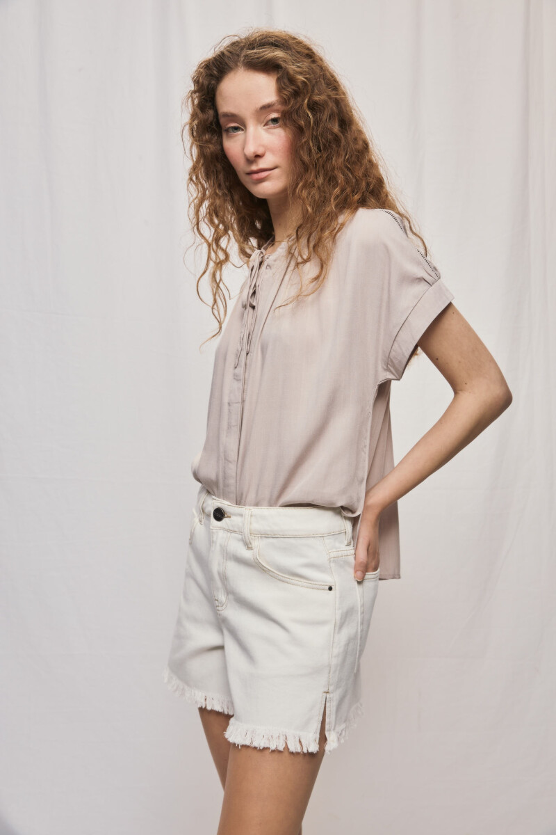 SHORT OMBRA Blanco