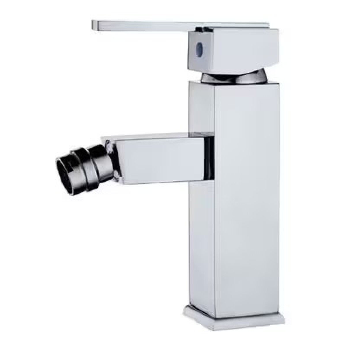 Grifería De Bide Monocomando Frontal Square Cromo 