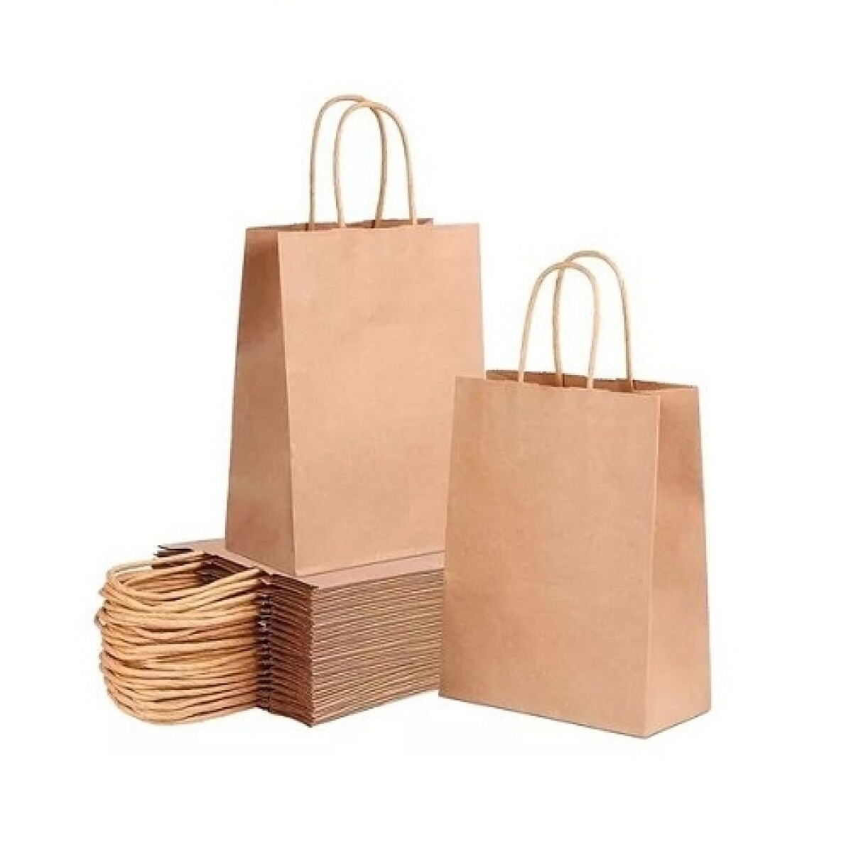 Bolsa Kraft con Asa x12 - Mediana 