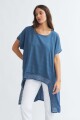 Blusa irregular AZUL