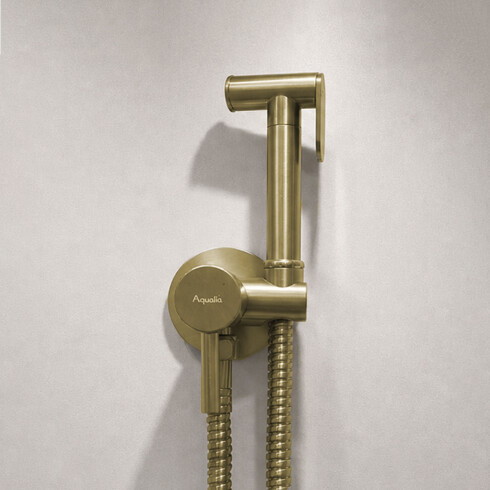 DUCHA HIGIENICA EMBUTIR MONOCOMANDO ORO CEPILLADO SIGNATURE DORADO-BRUSHED GOLD