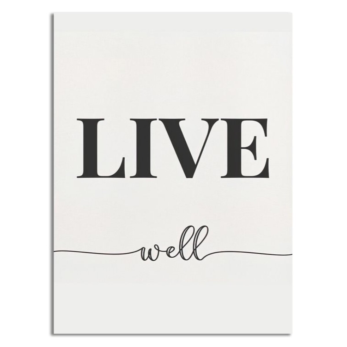CUADRO CANVAS 30x40cm LIVE WELL 