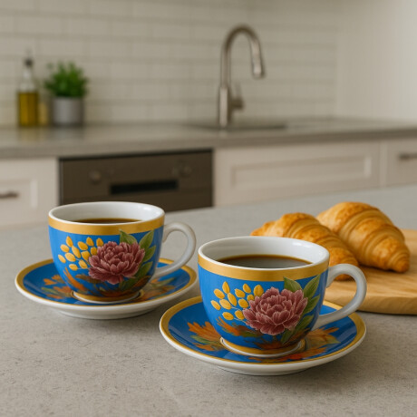 Juego de Té 4 Piezas Tala 250 ml Loza Juego de Té 4 Piezas Tala 250 ml Loza