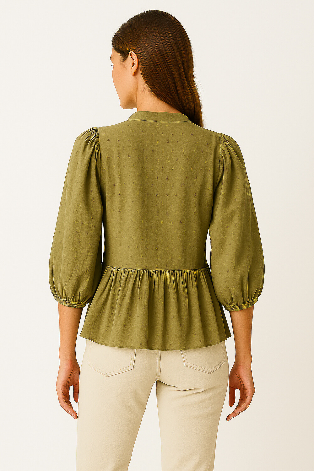 Blusa Blusina Verde Oliva Claro