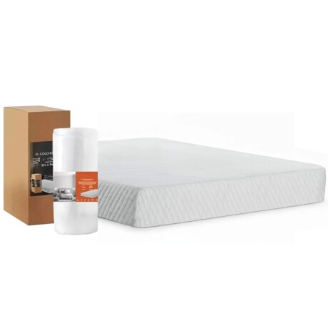 Colchón en caja plaza y media - 100% espuma - Compactado Colchón en caja plaza y media - 100% espuma - Compactado