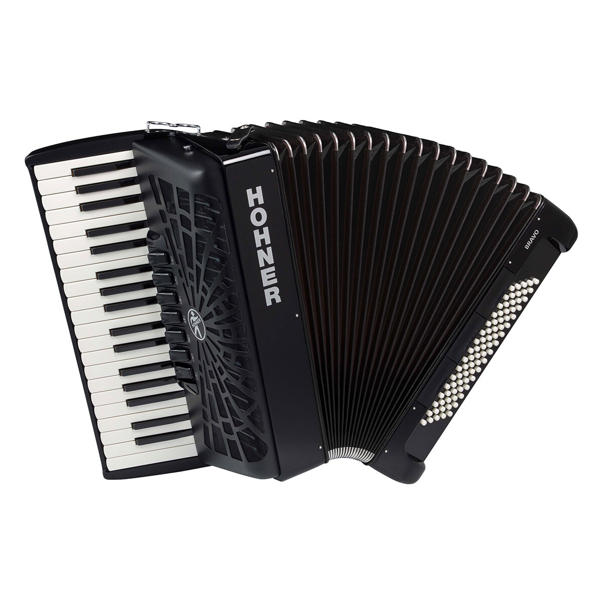 Acordeon Hohner Bravo Iii 80 Bajos Black 