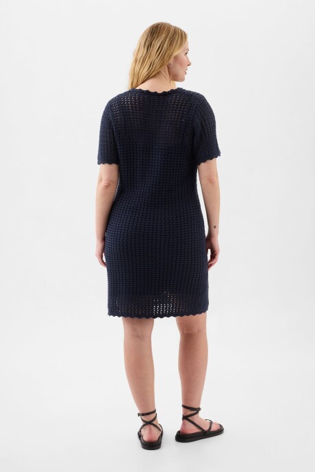 Vestido Crochet Mujer Navy Uniform