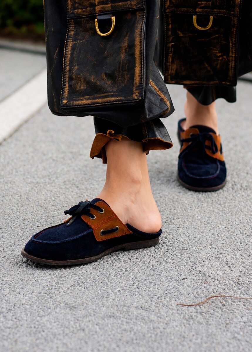 Half Del Corral Shoes - Azul / Habano 