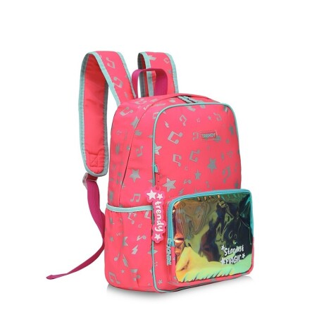 Mochila Trendy Music Con Bolsillo CORAL
