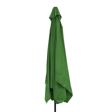 Sombrilla de jardín Arye 2.7m con Base y Manivela Verde