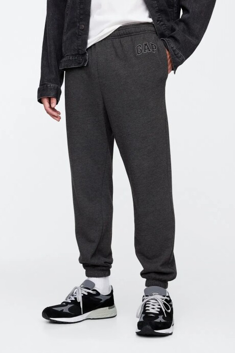 Pantalón Deportivo Sin Felpa Logo Hombre B85 Charcoal Heather