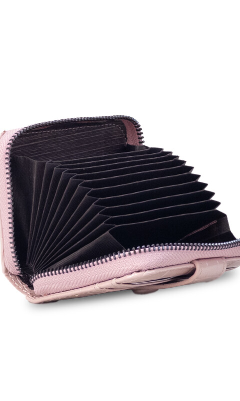 TARJETERO IRINA CROCO ROSA MAUVE