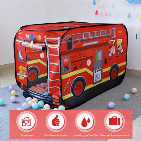 Pelotero Carpa Infantil Helados Hamburguesas Bomberos-El Rey Bomberos