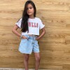 Short Pollera Jean Jean