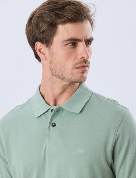 REMERA POLO LISA PIQUÉ Verde Claro