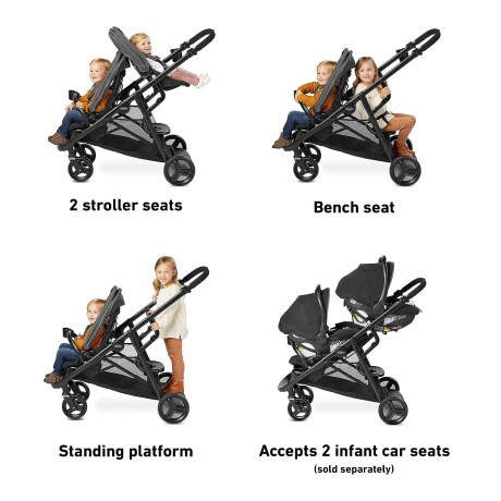 Graco Ready2Grow™ LX 2.0 Double Stroller color RAFA Graco Ready2Grow™ LX 2.0 Double Stroller color RAFA