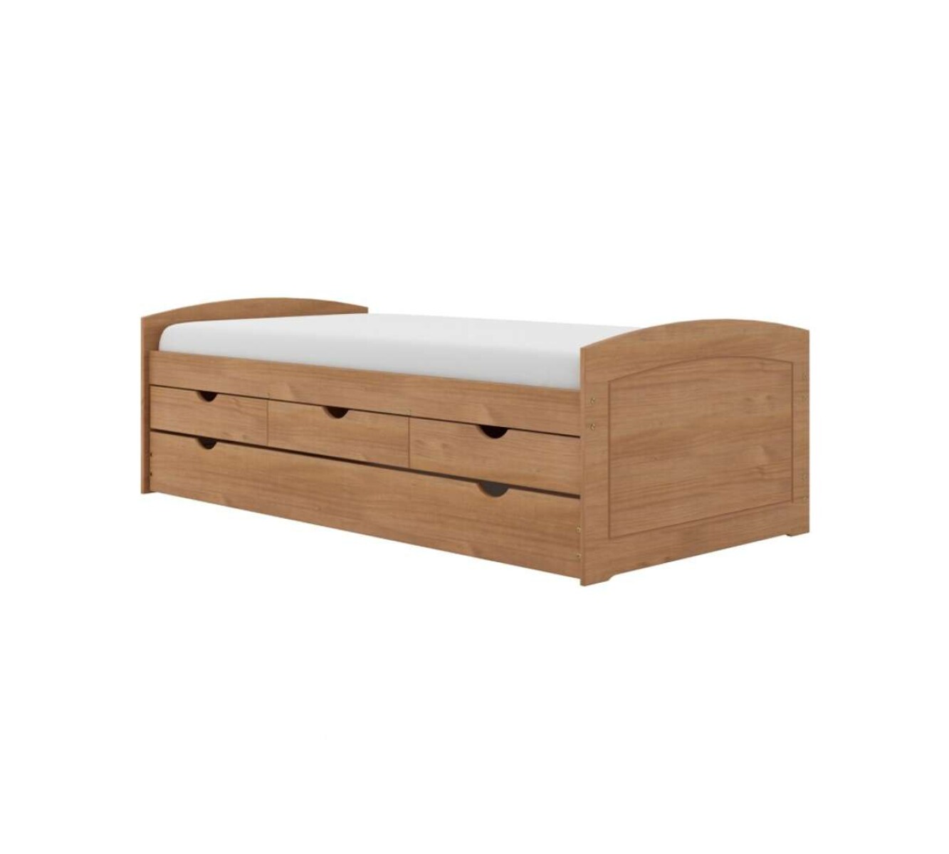 Cama Marinera 1 Plaza Con Cajones Ulli - Marron 