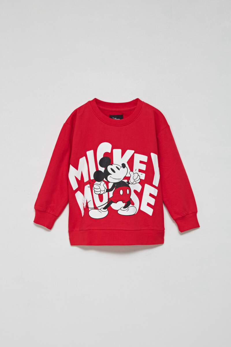 Sudadera deportiva liviano Mickey Disney - Rojo