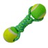 Juguete Perro Pelotas Tenis Cuerda Soga Trenzada Mascotas Variante Color Verde y Azul