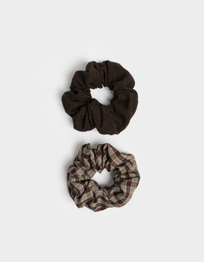 Skunzies Set por 2 Scrunchie - Combinacion Bicolor